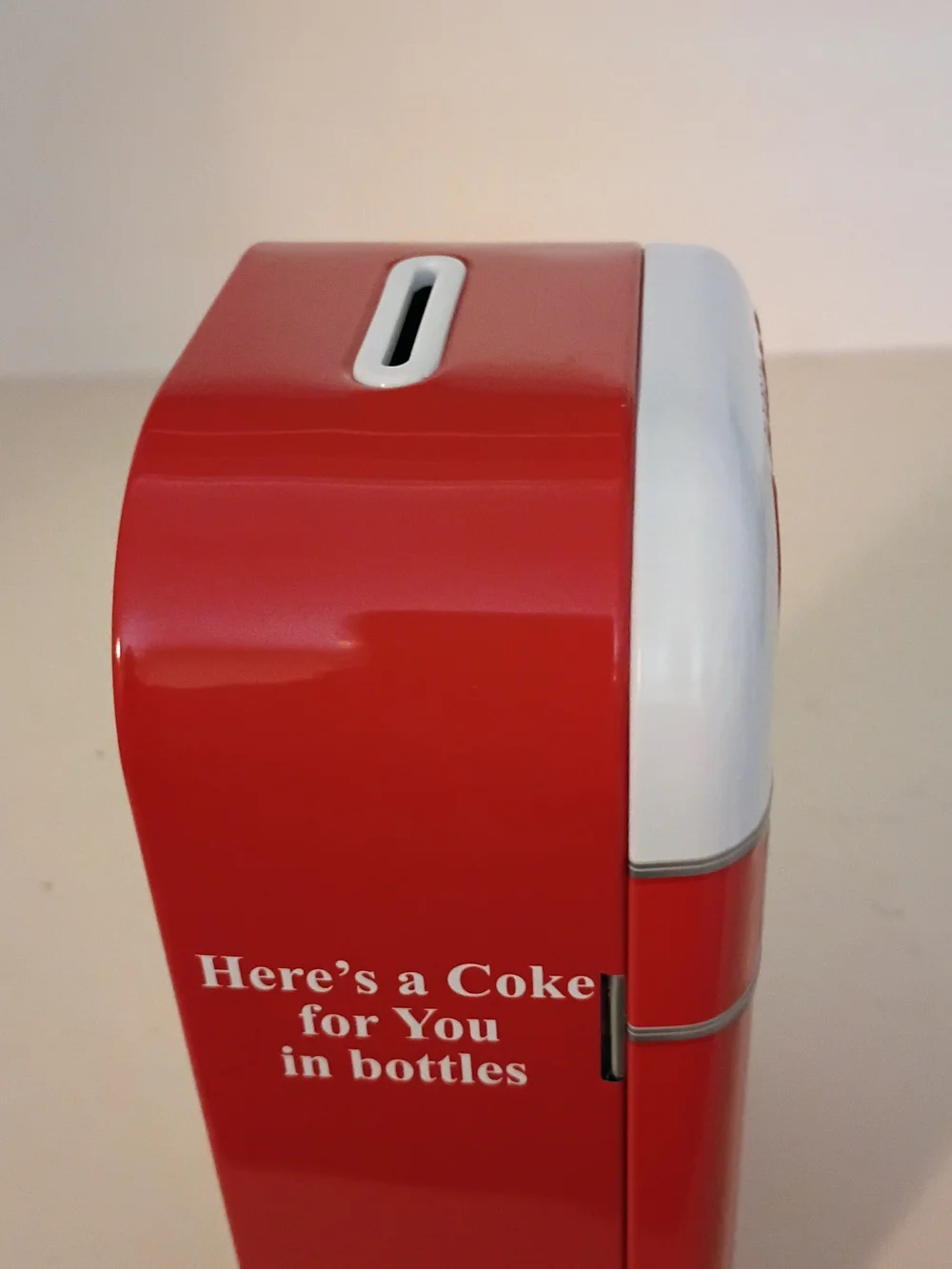 Coca Cola Red Mini Fridge Style Coin Bank - Red